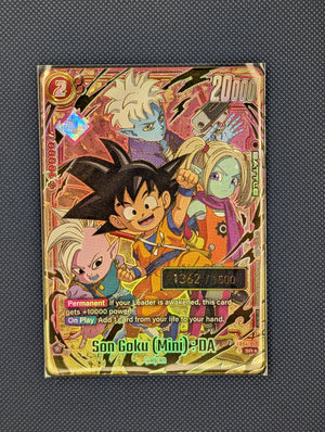 Son Goku (Mini): DA FB04-012 2025 Top 32 Regionals Prize Serial: 1362/1500