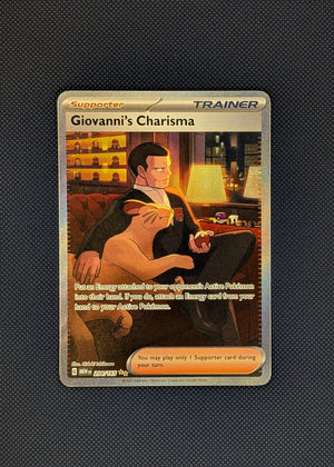 Giovanni's Charisma 204/165 Special Illustration Rare | Scarlet & Violet 151