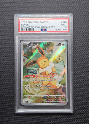 PSA 9 Eevee 173/SVP Black Star PROMO Prismatic Evolutions ETB