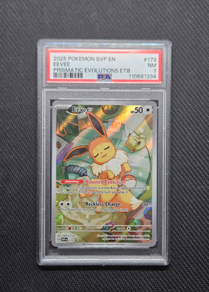 PSA 7 Eevee 173/SVP Black Star PROMO Prismatic Evolutions ETB