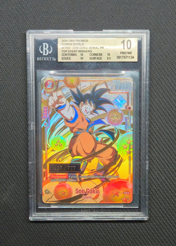 BGS 10 Son Goku FP-001 2024 Top 16 Regionals Prize Serial: 437/777